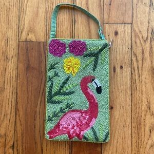 Beaded Flamingo ChangePurse